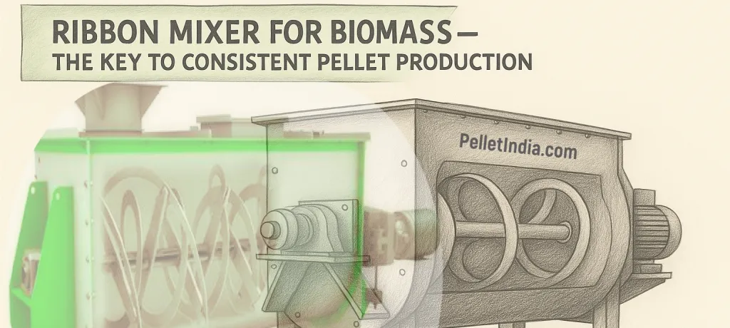 Ribbon Mixer for Biomass