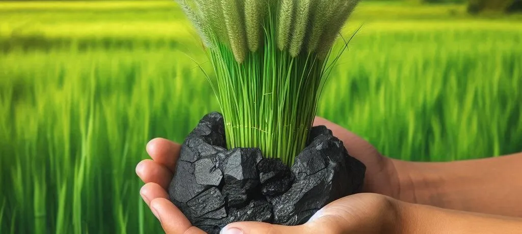 coal and napier grass details