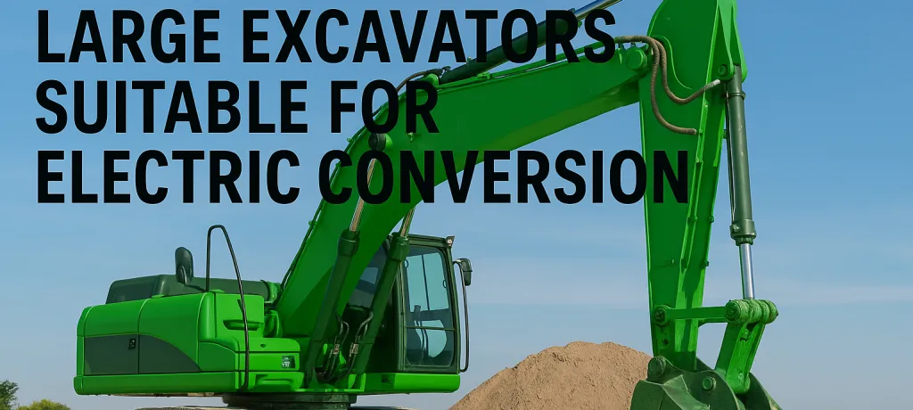 large excavator electrifying
