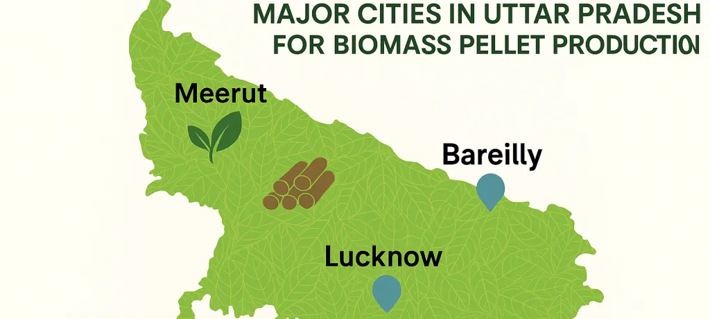 🌾 Major Cities in Uttar Pradesh for Biomass Pellet Production & Power Plant Supply Opportunities