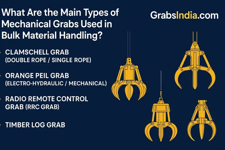 What Are the Main Types of Mechanical Grabs Used in Bulk Material Handling